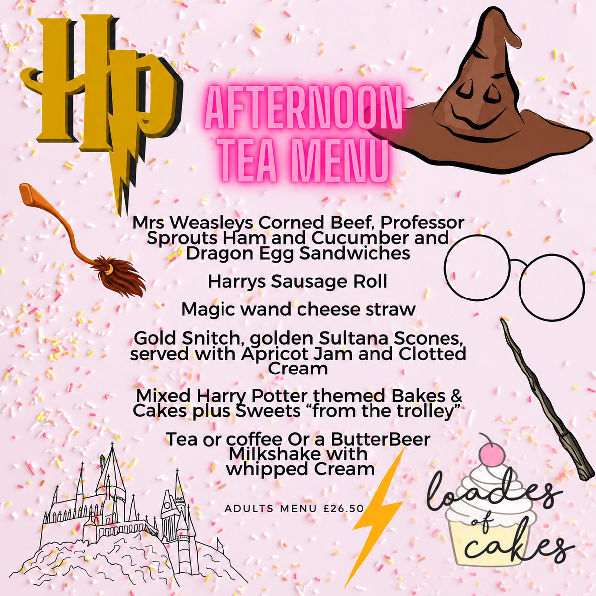 Harry Potter themed Afternoon Tea (this is a deposit to your booking)