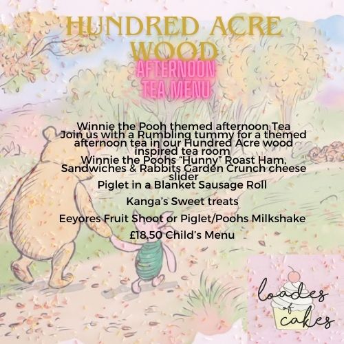 Winnie the Pooh themed Afternoon Tea (this is a deposit to your booking)
