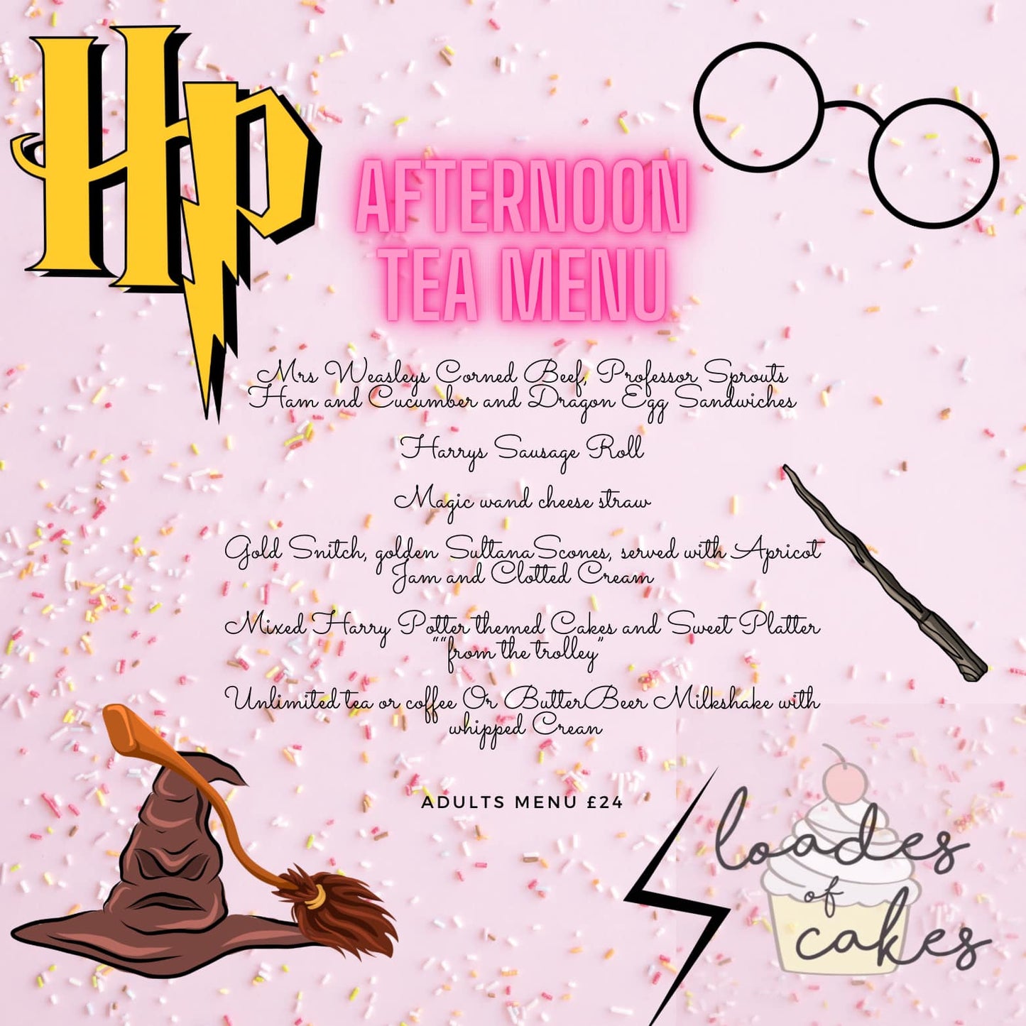 Harry Potter themed Afternoon Tea (this is a deposit to your booking)