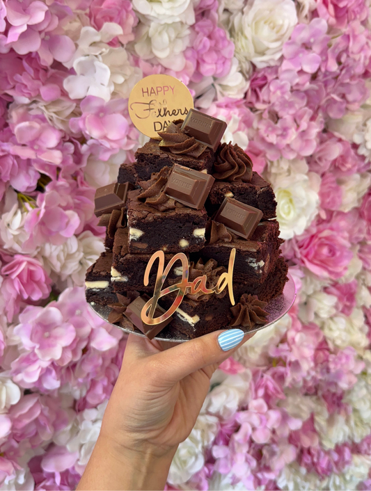 Happy Fathers Day Mini Brownie stack