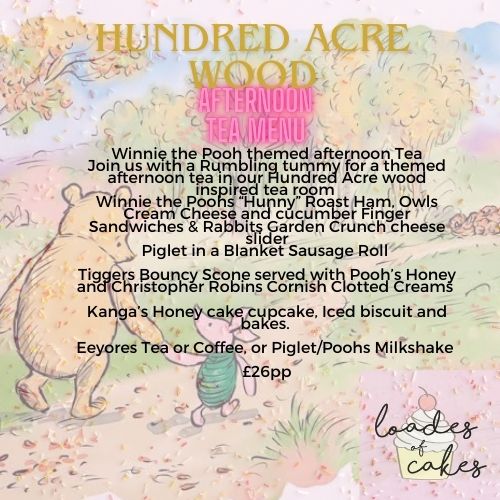 Winnie the Pooh themed Afternoon Tea (this is a deposit to your booking)
