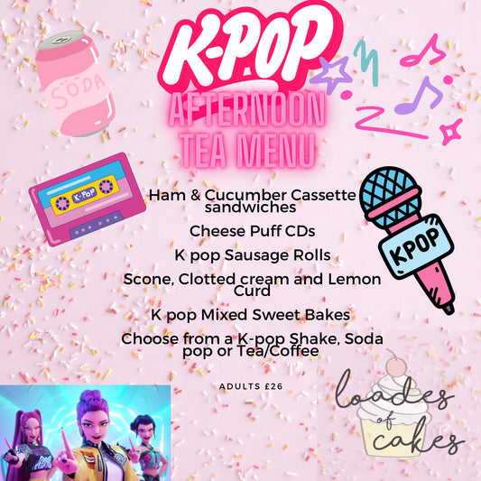 K-pop themed Afternoon Tea (this is a deposit to your booking)