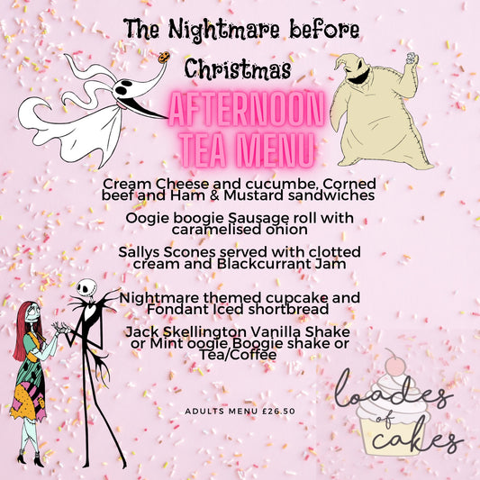 The nightmare before Christmas themed Afternoon Tea (this is a deposit to your booking) (Copy)